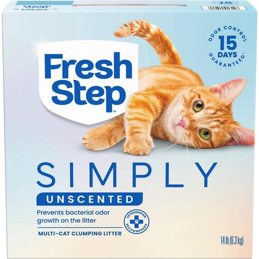 Simply Unscented Clumping Cat Litter, 14 Lbs